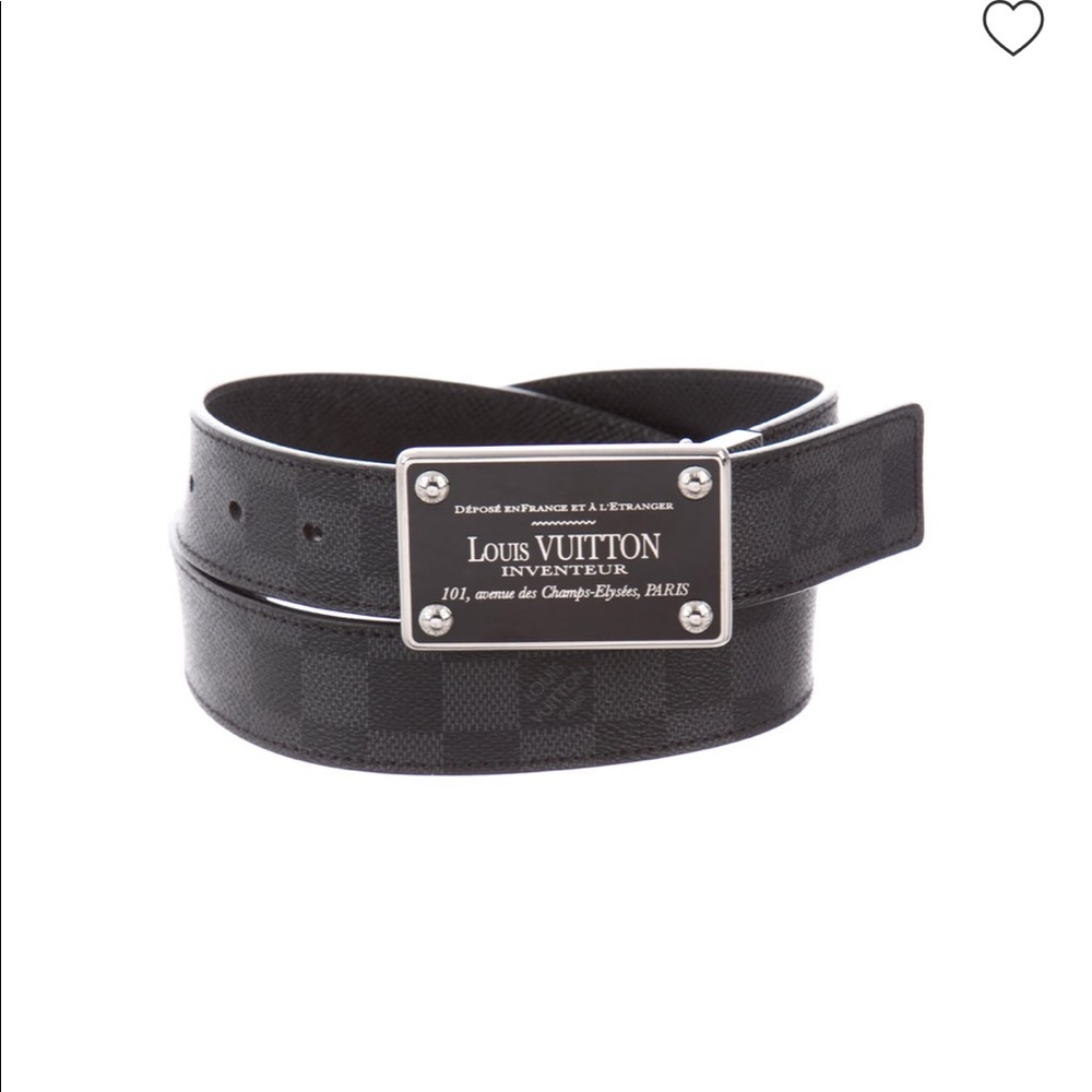 Louis Vuitton Damier Graphite Reversible Belt